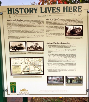 city of arcadia historical marker