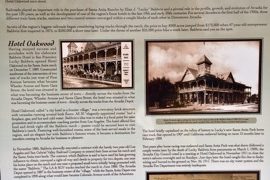 arcadia history signage