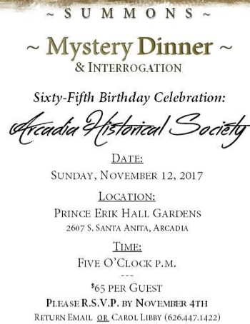 Historical Society dinner