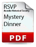 RSVP Card for the Mystery Dinner