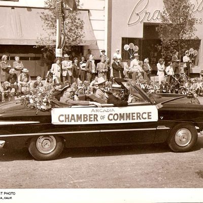 Arcadia Chamber of Commerce car peach blossom festival 1949