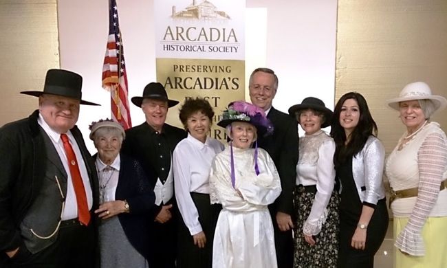 Arcadia Historical Society Board dressed up in costume