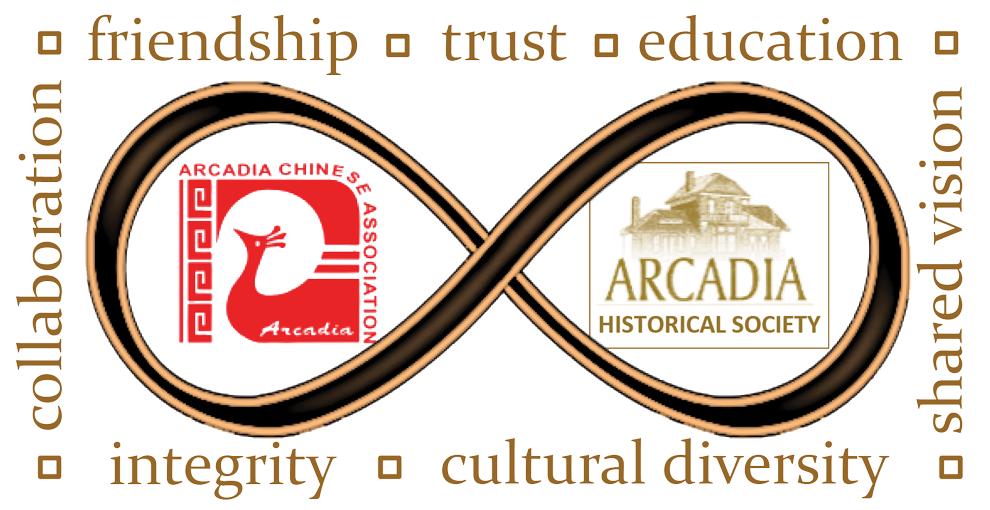 Arcadia Chinese Association and A.H.S logos together.