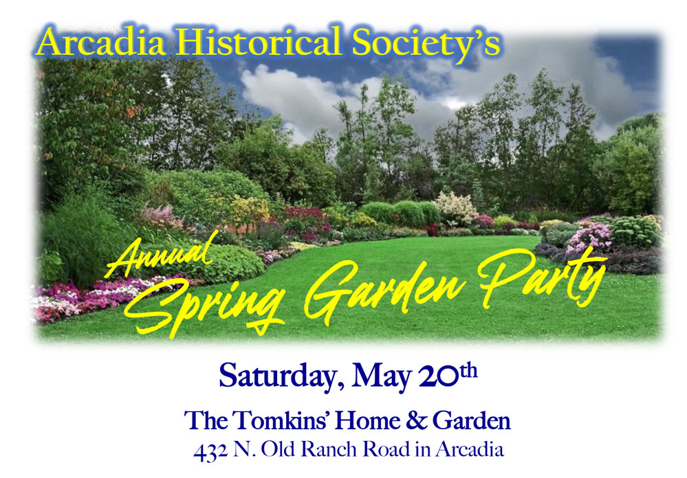 Annual Spring Garden Party Invitation flyer