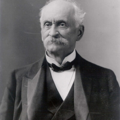 Portrait of Lucky Baldwin for the Arcadia Historical Society.